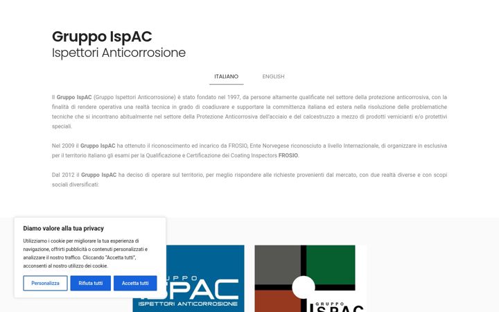 Screenshot of gruppoispac.org