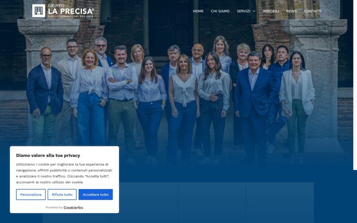 Screenshot of gruppolaprecisa.com