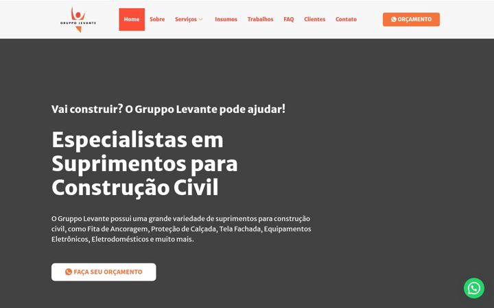 Screenshot of gruppolevante.com.br