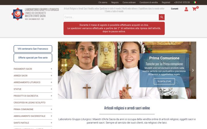 Screenshot of gruppoliturgico.com