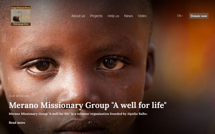 Screenshot of gruppomissionariomerano.it