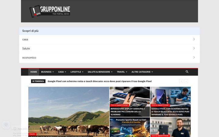 Screenshot of grupponline.it