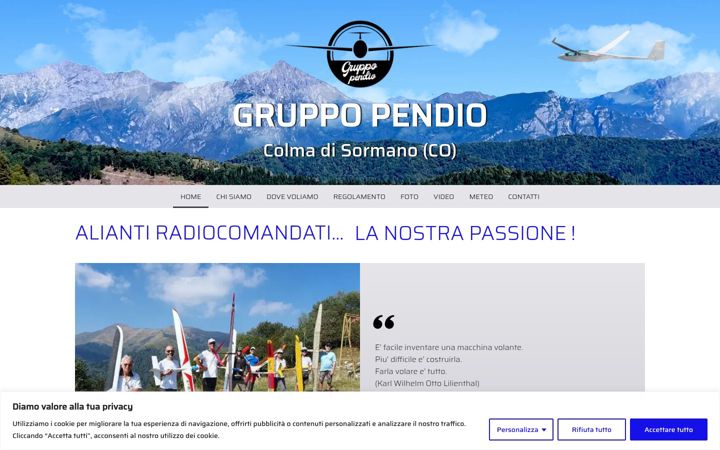 Screenshot of gruppopendio.it