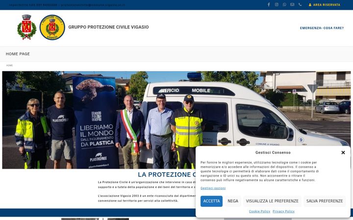 Screenshot of gruppoprotezionecivilevi.altervista.org