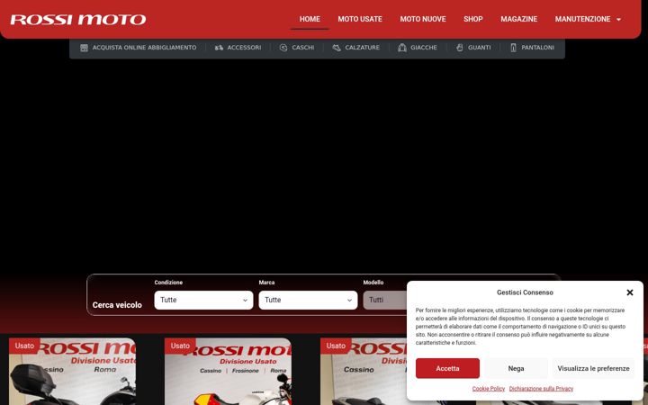 Screenshot of grupporossimoto.it