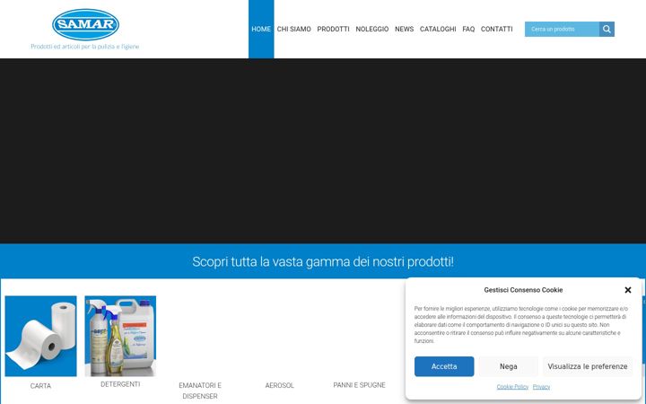 Screenshot of grupposamar.com