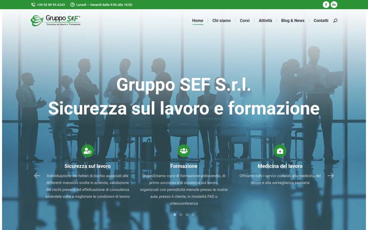 Screenshot of grupposef.com