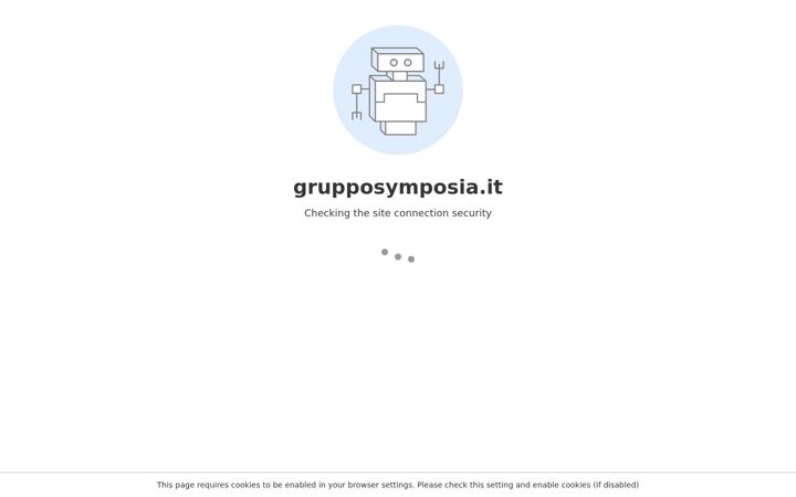 Screenshot of grupposymposia.it