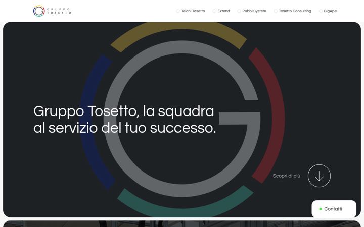 Screenshot di gruppotosetto.it