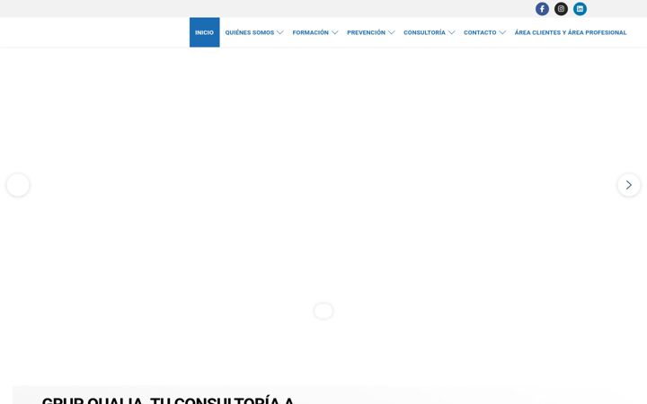 Screenshot of grupqualia.com