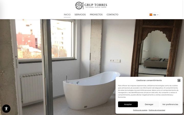 Screenshot of gruptorres.net