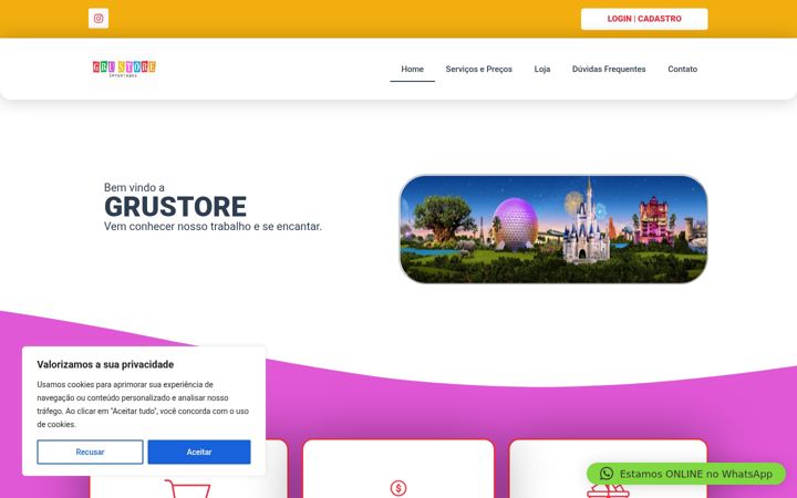 Screenshot of grustore.com.br