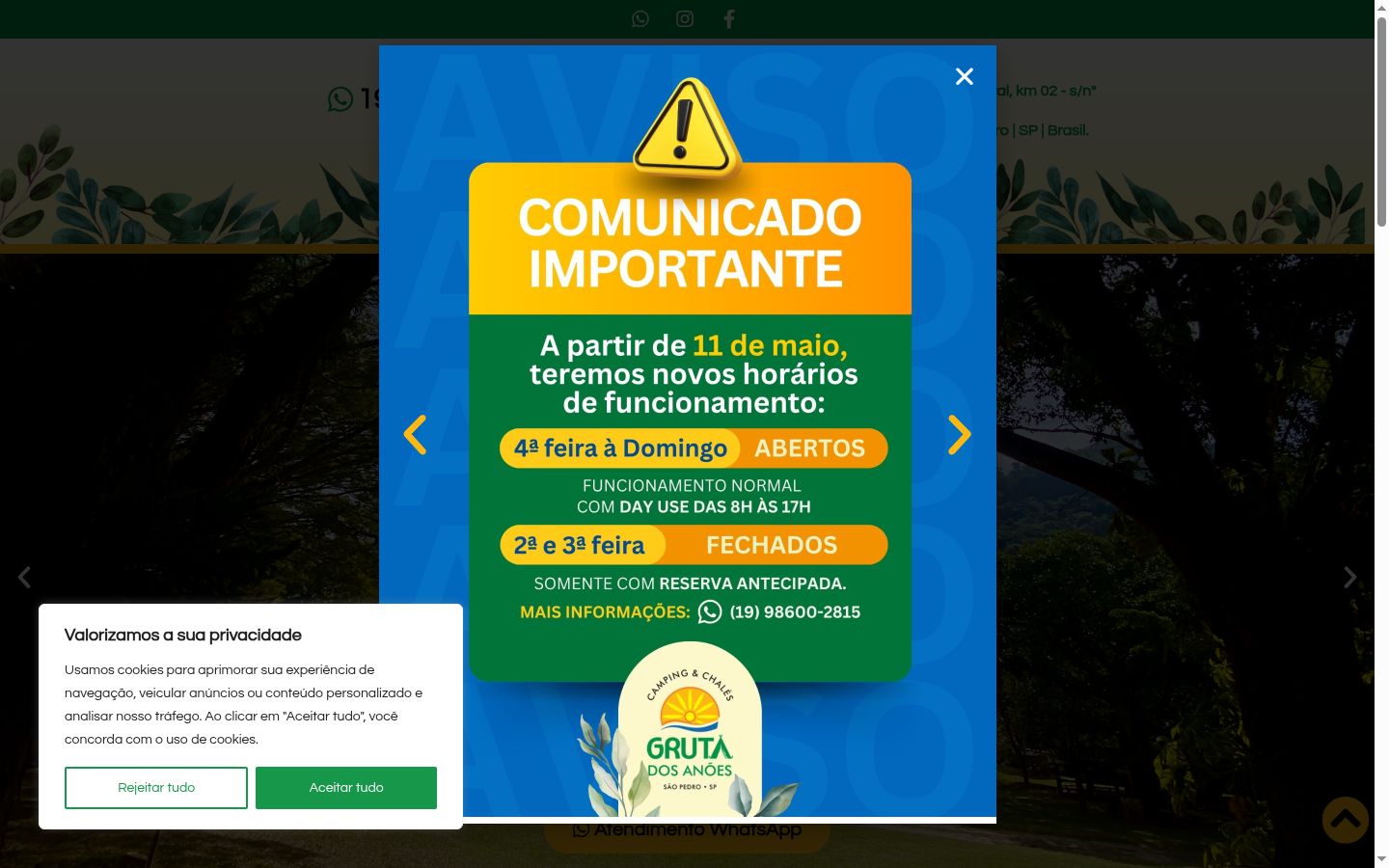 Sutikimo reklamjuostės, rodytos prieš bet kokią sąveiką, ekrano kopija