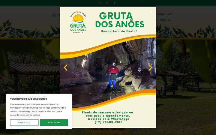 Screenshot of grutadosanoes.com.br