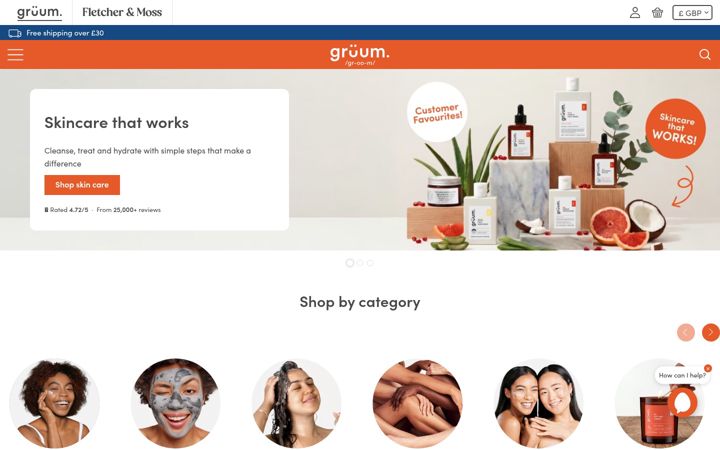 Screenshot of gruum.com
