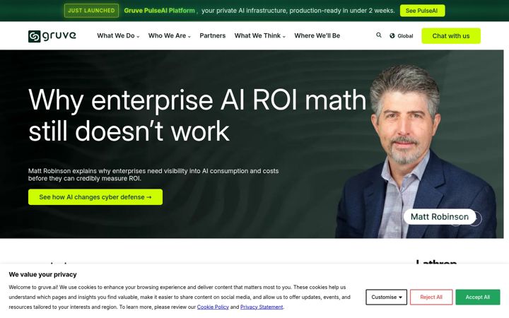 Screenshot of gruve.ai