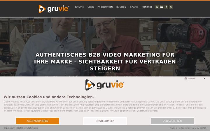 Screenshot of gruvie.de