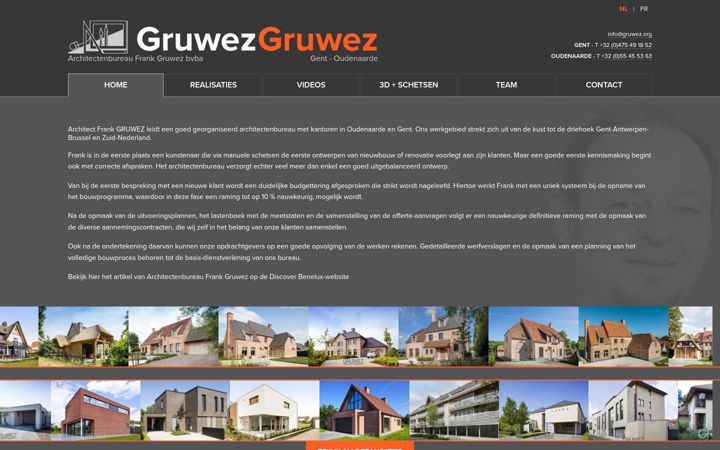 Screenshot of gruwez.org