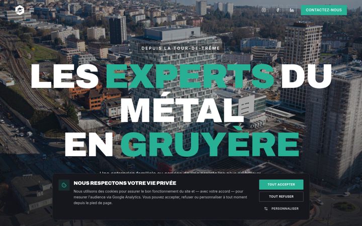 Screenshot of gruyeremetal.ch