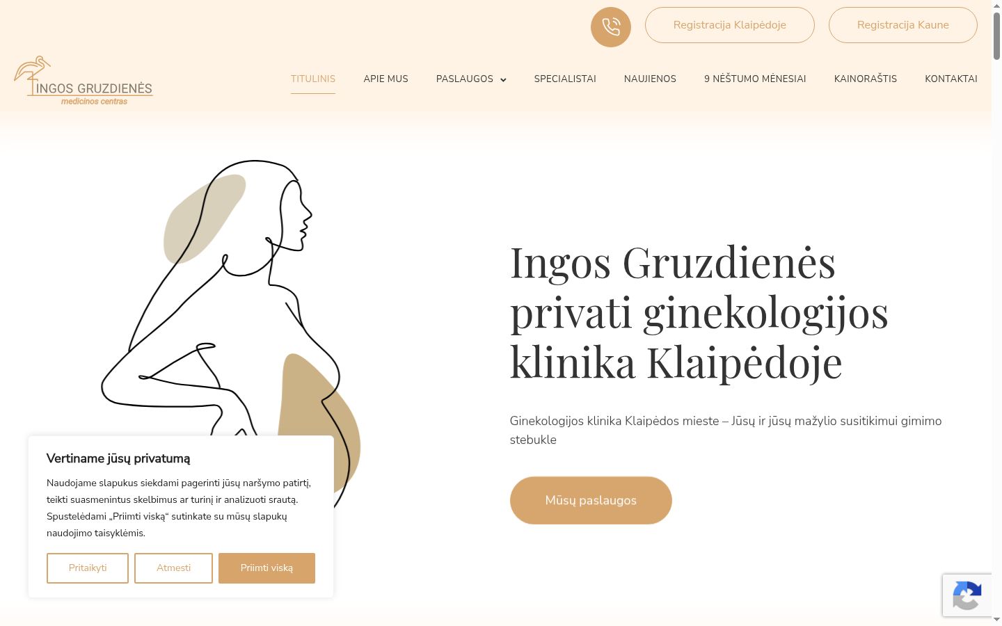 Screenshot tal-banner tal-kunsens muri qabel kwalunkwe interazzjoni