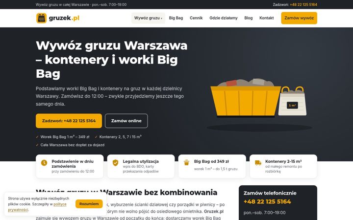 Screenshot of gruzek.pl