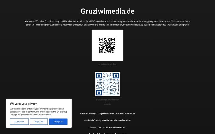 Screenshot of gruziwimedia.de