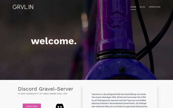 Screenshot of grvl.in