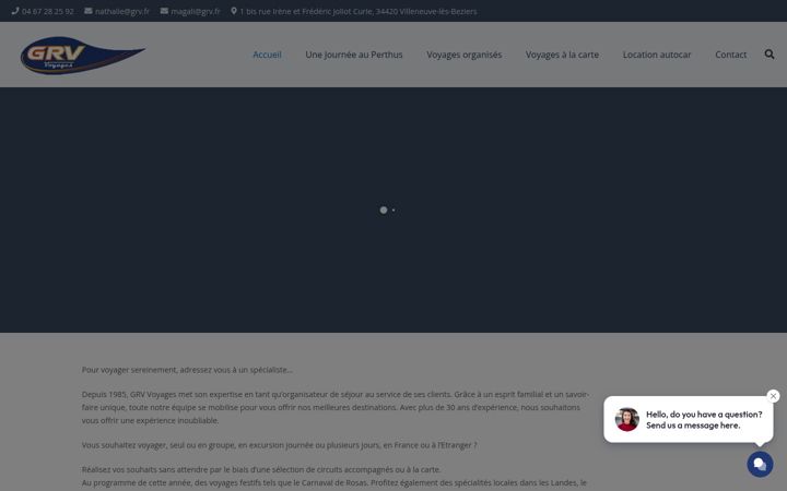 Screenshot of grvvoyages.fr