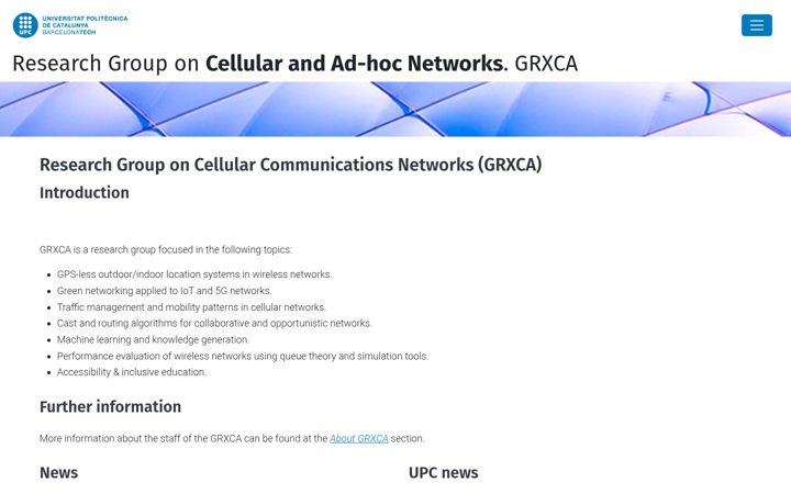 Screenshot of grxca.upc.edu