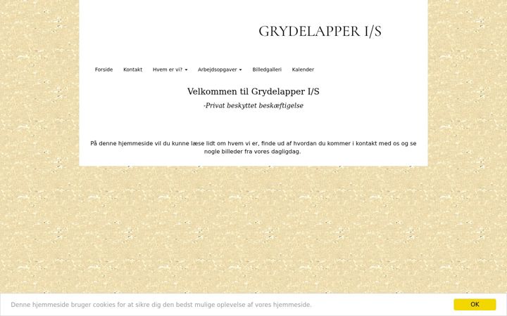 Screenshot of grydelapper.dk