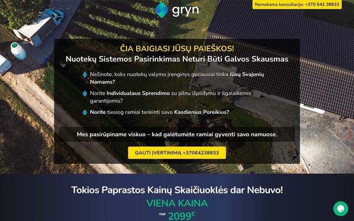 Screenshot of gryn.lt