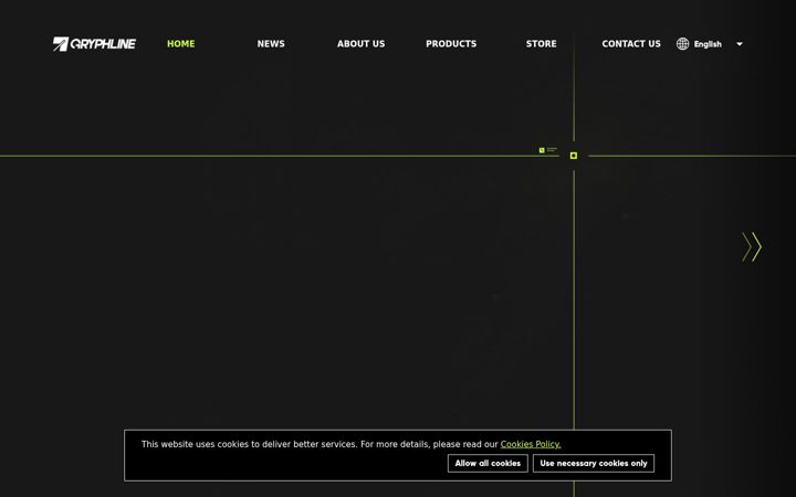 Screenshot of gryphline.com