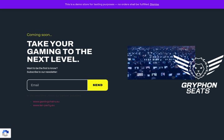 Screenshot of gryphonseats.com