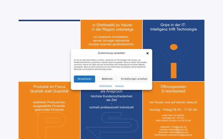 Screenshot of gryps.de