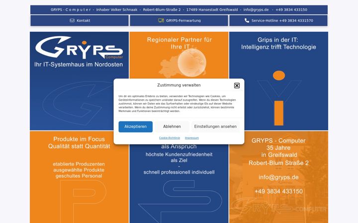Screenshot of gryps.online