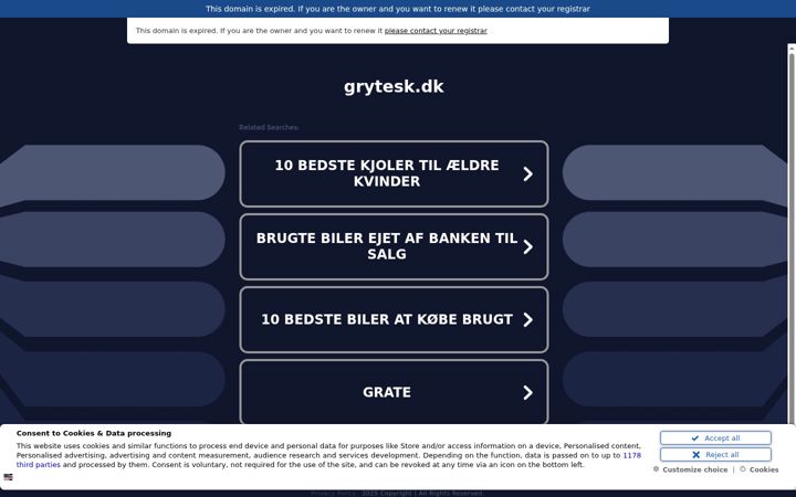 Screenshot of grytesk.dk