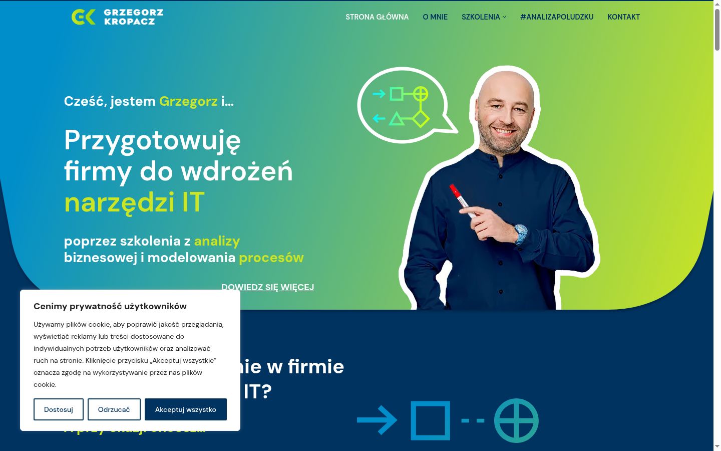 Snímek obrazovky baneru souhlasu zobrazeného před jakoukoli interakcí