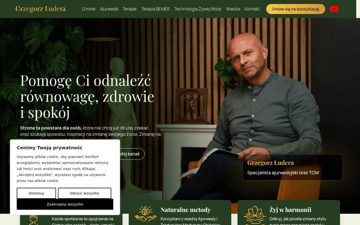 Screenshot of grzegorzludera.com