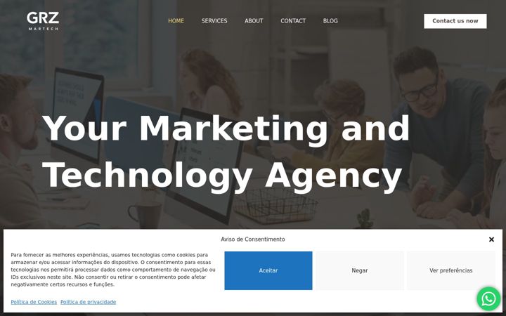 Screenshot of grzmartech.com