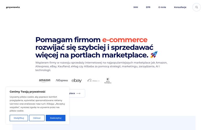 Screenshot of grzywnowicz.pl