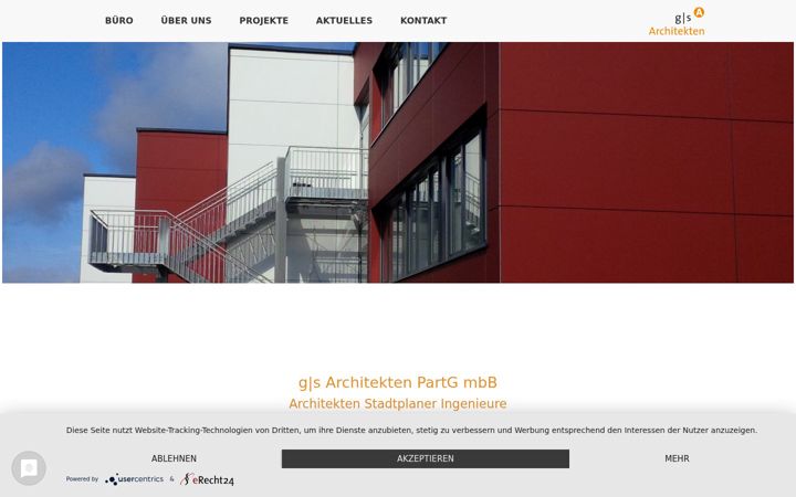 Screenshot of gs-architekten.com