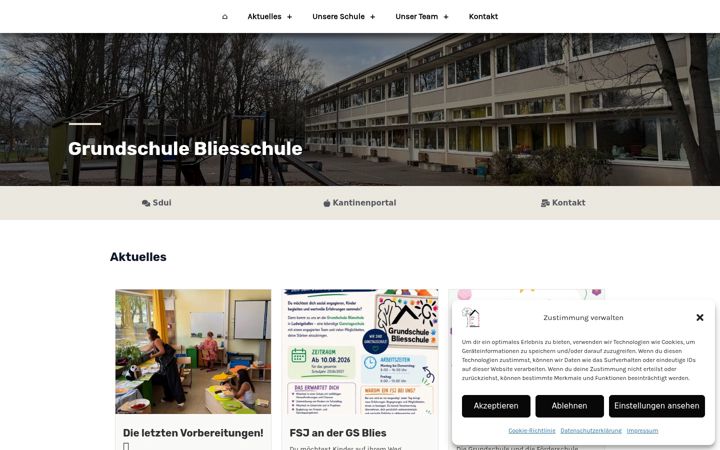 Screenshot of gs-bliesschule.de