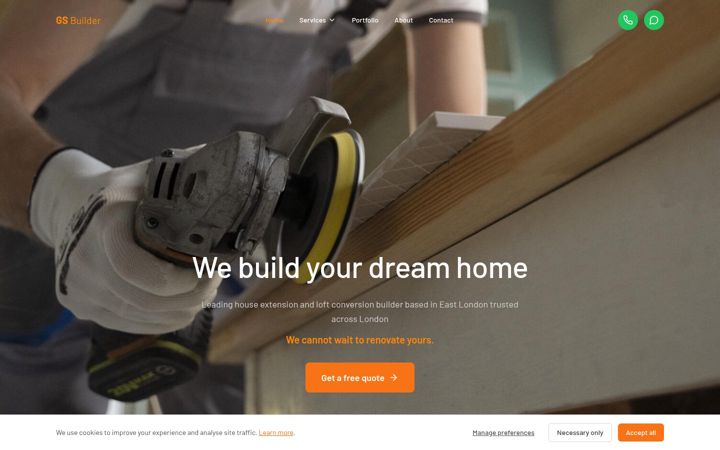 Screenshot of gs-builder.co.uk