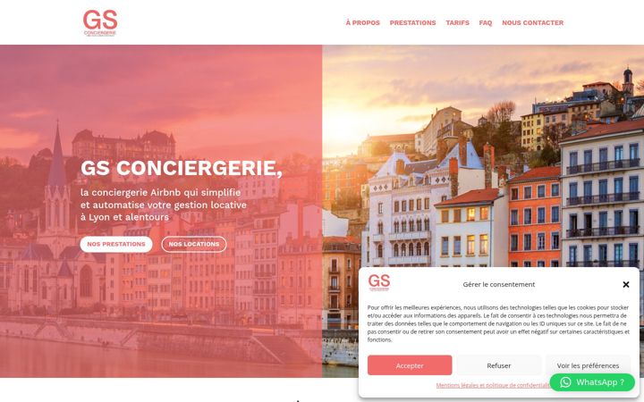 Screenshot of gs-conciergerie.fr