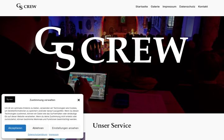Screenshot of gs-crew-events.de