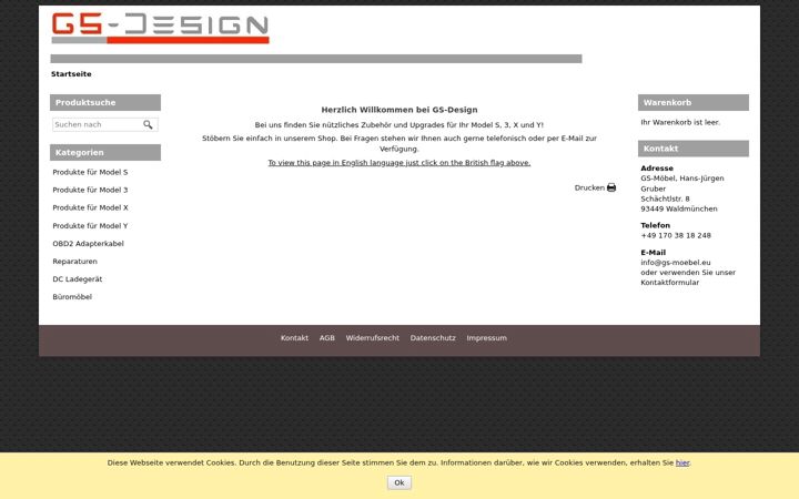 Kuvakaappaus sivustosta gs-design.eu