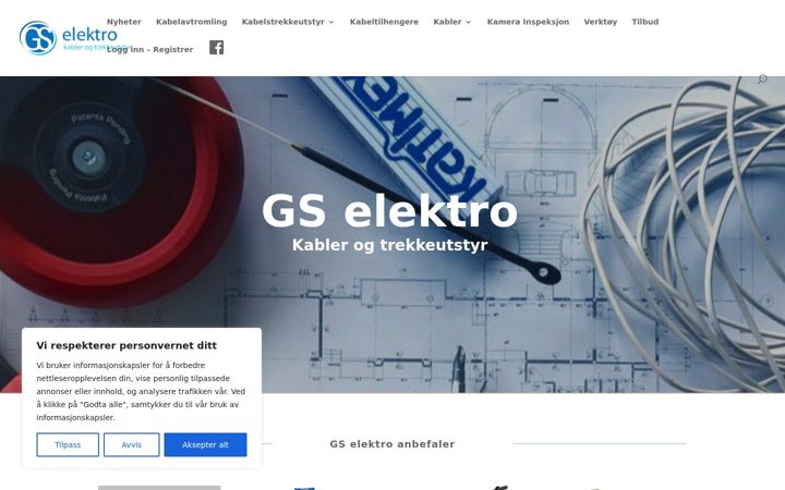 Screenshot of gs-elektro.no
