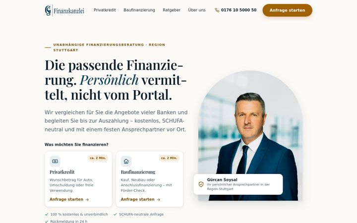 Screenshot of gs-finanzkanzlei.de