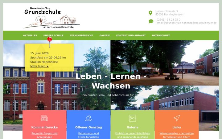 Screenshot of gs-hohenzollern-re.de
