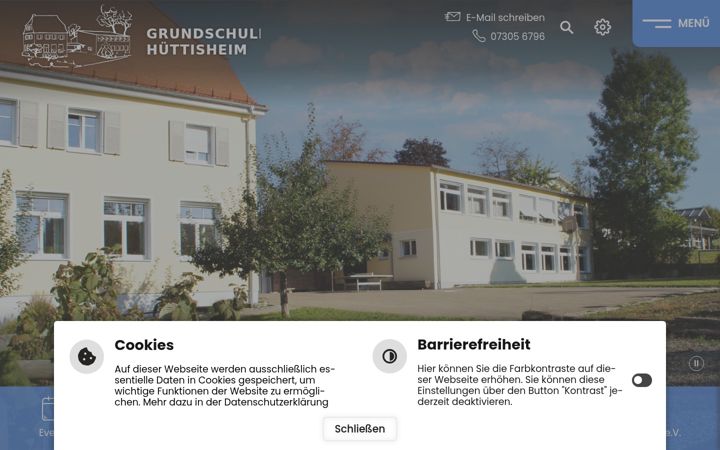 Screenshot of gs-huettisheim.de
